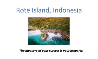 Hilltop Blue Lagoon View Land for Leasehold in Rote Island, Indonesia