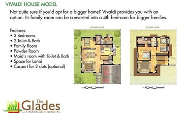 OWN A 3BEDROOM SINGLE DETACHED VIVALDI HOUSE AT THE GLADES