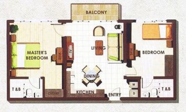 Cozy Budget Condo, 2 Bedrooms, 2 CR, Fully Furnished, Talamban, Cebu City
