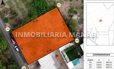 Terreno en venta Portoviejo Las Hamacas