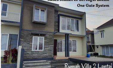 Rumah villa 2 Lantai Siap Huni, ada garansi sewa kelola di Kota wisata Batu
