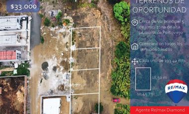 terrenos de venta en Portoviejo zona sur