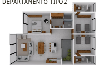 DEPARTAMENTO EN VENTA EN OLAS ALTAS, AJIJIC.