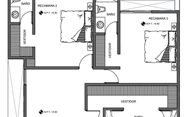 CASA EN MONTERRA CADA RECAMARA CON VESTIDOR ENTREGA AGOSTO 2026