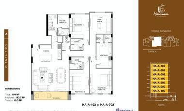 HARMONIA APARTMENTS, YUCATAN COUNTRY CLUB.