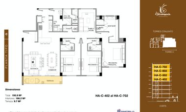 HARMONIA APARTMENTS, YUCATAN COUNTRY CLUB.