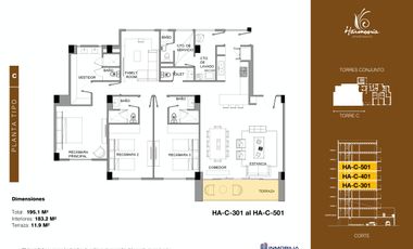 HARMONIA APARTMENTS, YUCATAN COUNTRY CLUB.