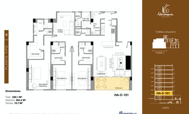 HARMONIA APARTMENTS, YUCATAN COUNTRY CLUB.