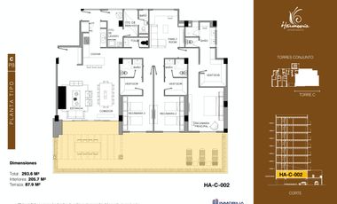 HARMONIA APARTMENTS, YUCATAN COUNTRY CLUB.