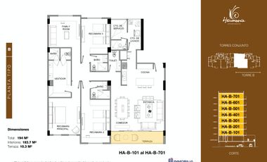 HARMONIA APARTMENTS, YUCATAN COUNTRY CLUB.