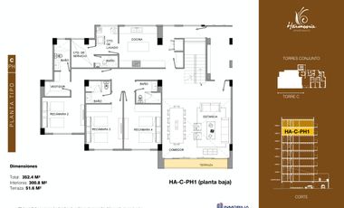 HARMONIA APARTMENTS, YUCATAN COUNTRY CLUB.