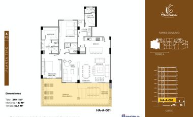 HARMONIA APARTMENTS, YUCATAN COUNTRY CLUB.