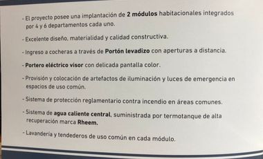 Departamento en venta en Villa Dominico
