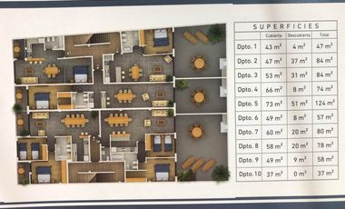 Departamento en venta en Villa Dominico