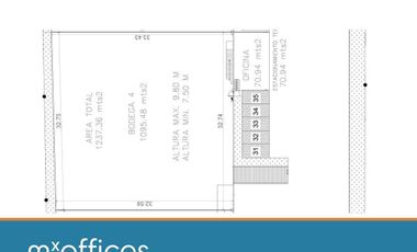 Apodaca renta bodega industrial de 1,236. 28 M2