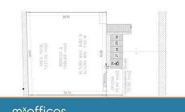 Apodaca renta bodega industrial de 1,236. 28 M2