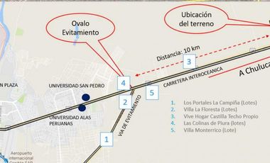Terrenos Residenciales Venta Km. 20 carretera Piura a Chulucanas - PIURA