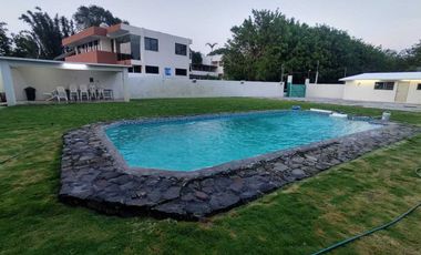 TERRENO CON BUNGALOW Y ALBERCA EN VENTA ,EJIDO LA BOCANA A ORILLA DE RIO JAMAPA