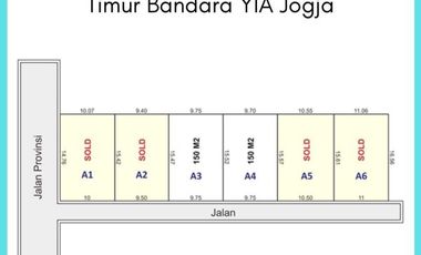 KAPLING DAENDELS 10 MENIT BANDARA YIA LEGALITAS SHM GUARANTEE 30%