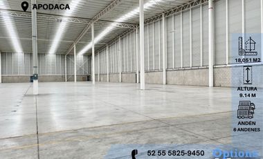 Rent industrial warehouse in Apodaca