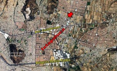 TERRENO CON BODEGA Y OFICINA PARA DESARROLLO HABITACIONAL MEDIO EN  TLALPIZAHUAC