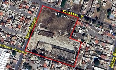 TERRENO CON BODEGA Y OFICINA PARA DESARROLLO HABITACIONAL MEDIO EN  TLALPIZAHUAC