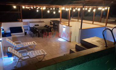 Venta Casa Cerro Azul Laguna Beach, 4 Dorms, 5 Baños, 2 Est, Piscina, Km 128 Sur