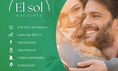 Terreno en venta Barrio EL SOL NACIENTE. Roldan y Funes