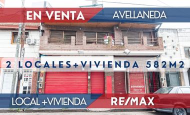 2 Locales + Vivienda 582 m2 Avellaneda Centro
