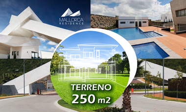 Se Vende Terreno de 250 m2 en Mallorca Residence, Casa Club, Seguridad 24.7..