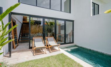 Leasehold - Modern Minimalist Mezzanine Villa with Stunning Pool Area, in Babakan, Canggu, Bali
