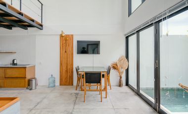 Leasehold - Modern Minimalist Mezzanine Villa with Stunning Pool Area, in Babakan, Canggu, Bali