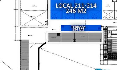 LOCAL EN RENTA L211-214 PUNTO 45 AGS 430 M2