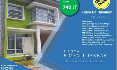 Rumah 2 lantai Tangerang yang nempel Jakarta barat tanpa bi cheking