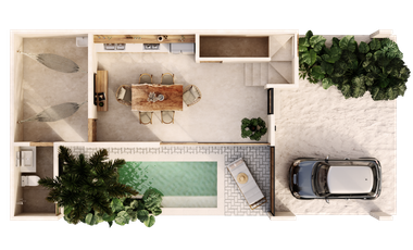 Townhouse en Venta en San Bruno, Costa Arena, Yucatán