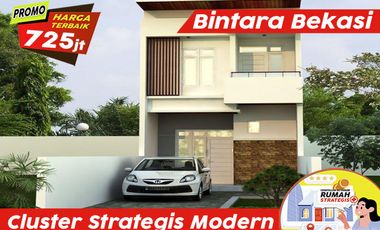 Cluster Strategis Bintara dkt Jkt Tol Stasiun LRT Cash Only Free Biaya2