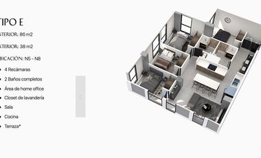 DEPARTAMENTO EN VENTA zona tec ROMA MONTERREY