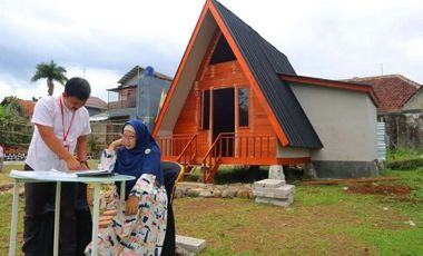 Rumah kayu dibogor ciampea jalur wisata ke gunung bunder dan curug
