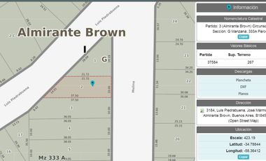 VENTA TERRENO SALIDA A 2 CALLES 267M2 JOS&Eacute; MARMOL