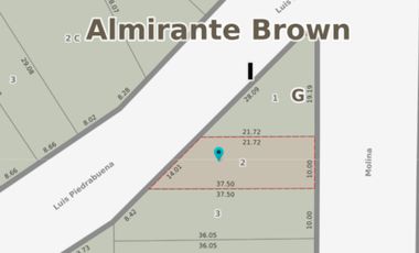 VENTA TERRENO SALIDA A 2 CALLES 267M2 JOS&Eacute; MARMOL