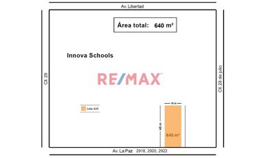 ¡Terreno De 640 M² En Venta En Avenida La Paz – Excelente Oportunidad Para Desarrolladores!