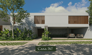 Casa con 4 recámaras, family room y piscina en Privada residencial