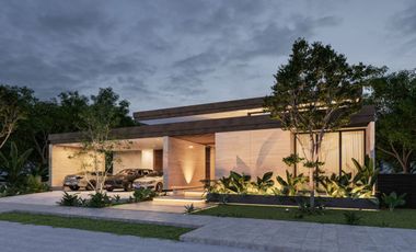 Casa de una planta con 4 recámaras en Yucatán Country Club