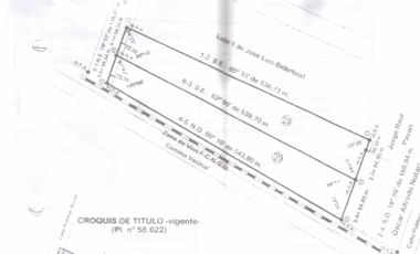 Vendemos dos Chacras en Caseros