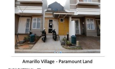 Cluster Amarillo Village Ready Stock @Paramount Land Hunian Modern di Tangerang