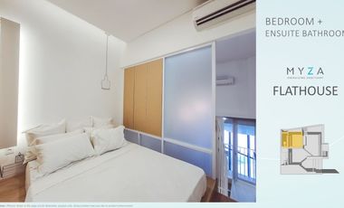 MYZA FLATHOUSE PERTAMA BSD SUBSIDI DP 10%, BOOKING FEE LANGSUNG KPR CICILAN 5 JT-AN