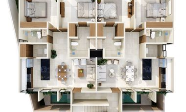 Departamento en venta Mérida Yucatán, Muretto Temozón Norte