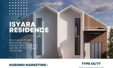 Rumah Murah Isyara Residence di Karanganyar Dekat Kampus UNS