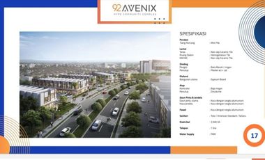 Ruko BSD city siap usaha Avenix Atmajaya BSD samping kampus