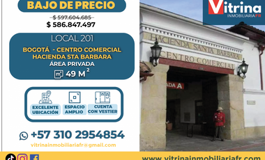 Local en venta  Santa Bárbara Alta - Bogotá - Cundinamarca